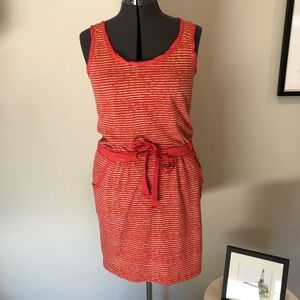 Loft Coral Waist-tie Sundress